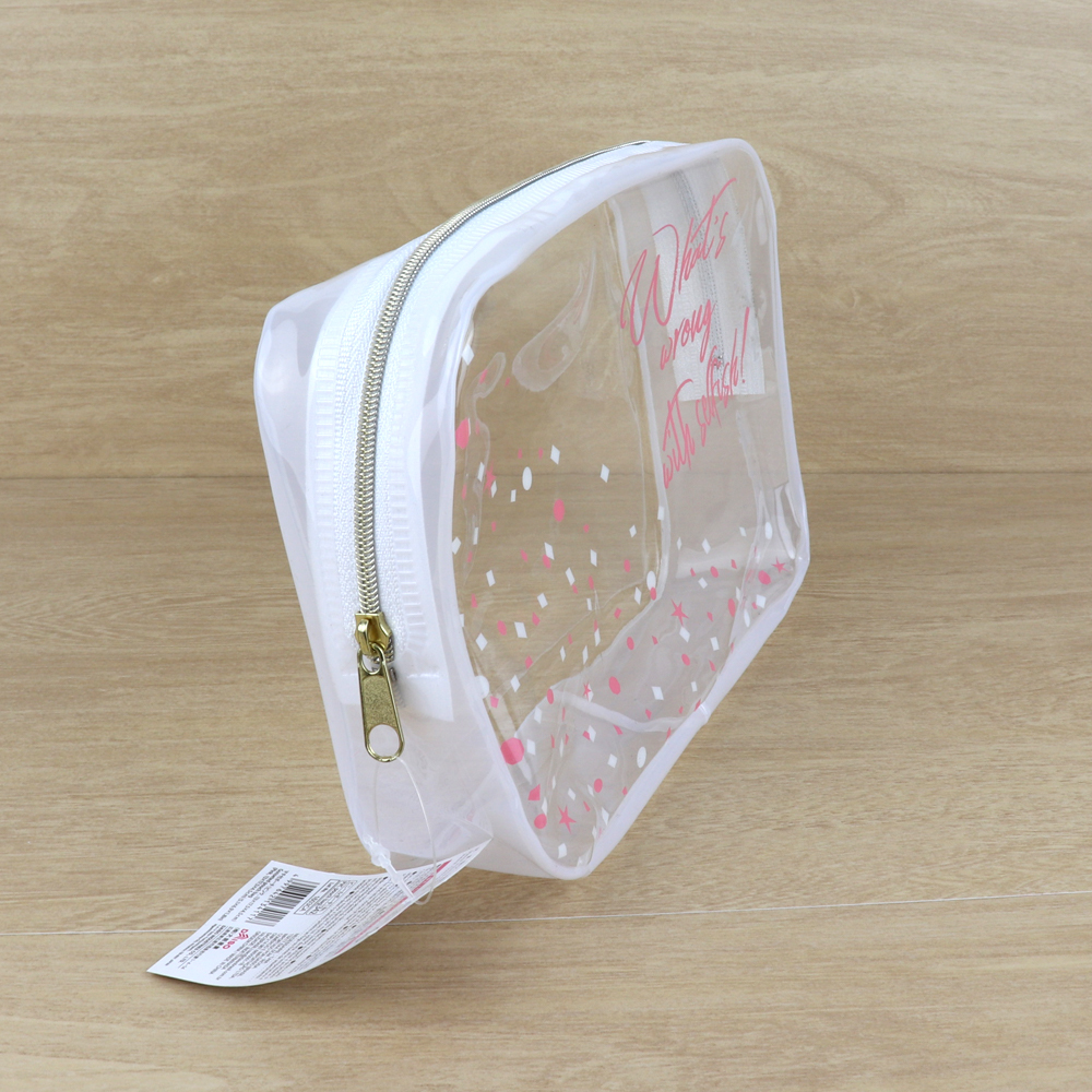 Necessaire Transparente De Vinil Cm X Cm X Cm Daiso